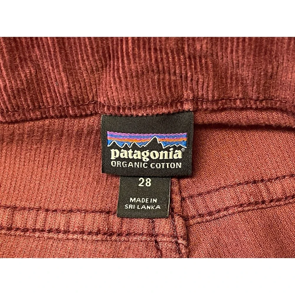 Patagonia Women's Size 28 Corduroy Pants Burgundy Red 31